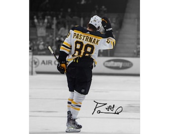 Gesigneerde foto van David Pastrnak, handtekening, print, poster, muurdecoratie voor thuis.