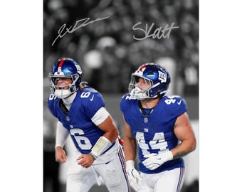 Jaxson Dart Cam Skattebo Signed Photo Print Autograph Wall Art