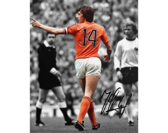 Johan Cruyff Soccer Legend Signed Photo Print Autograph Wall Art