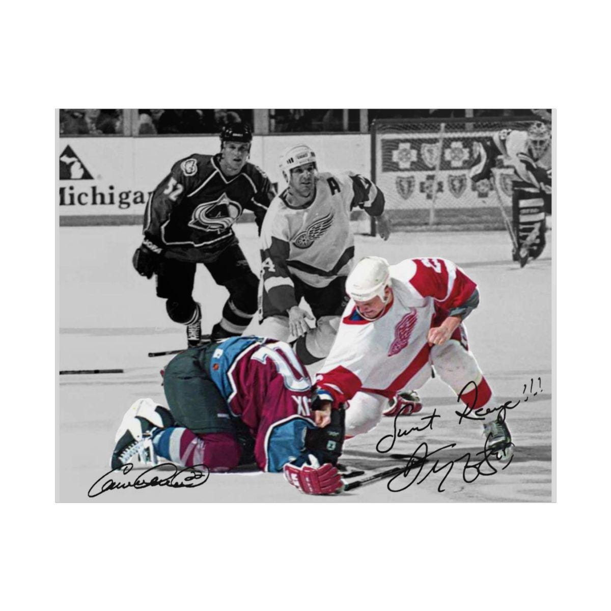 Darren Mccarty Claude Lemieux Signed Photo Print Autograph Wall