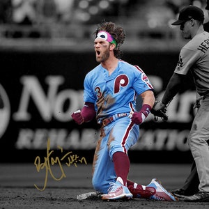 Bryce Harper Philadelphia Phillies Signed Photo Autograph Print Poster Wall Art Home Decor