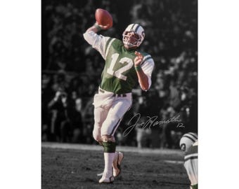 Joe Namath Football Legend Signed Photo Print Autograph Wall Art