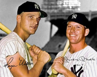 ミッキー・マントル＆ホワイティ・フォード 直筆サイン入り 額入り