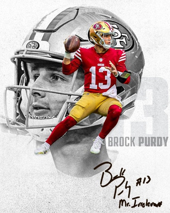 Brock Purdy San Francisco 49ers QB Signed Photo Autograph Print