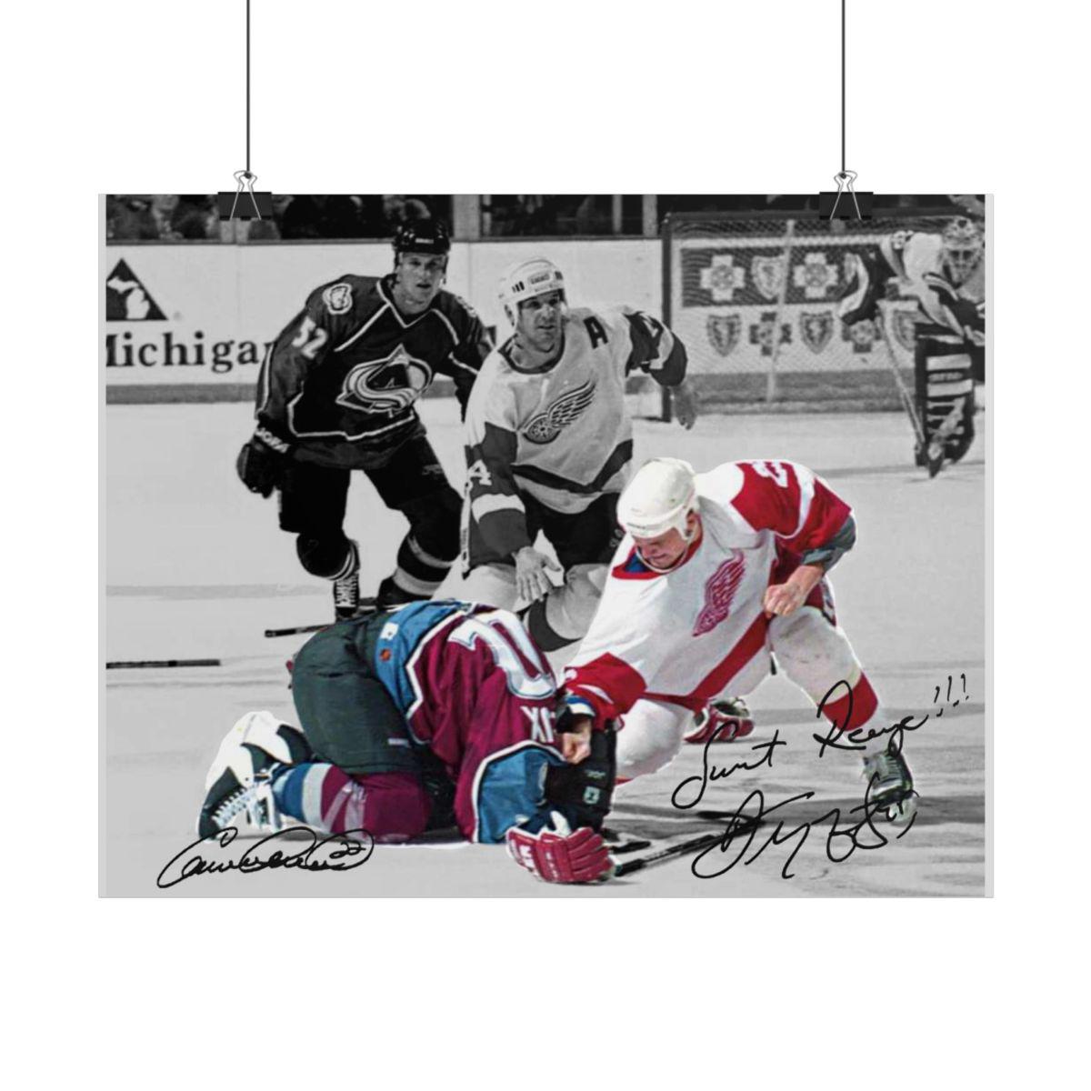 Darren Mccarty Claude Lemieux Signed Photo Print Autograph Wall