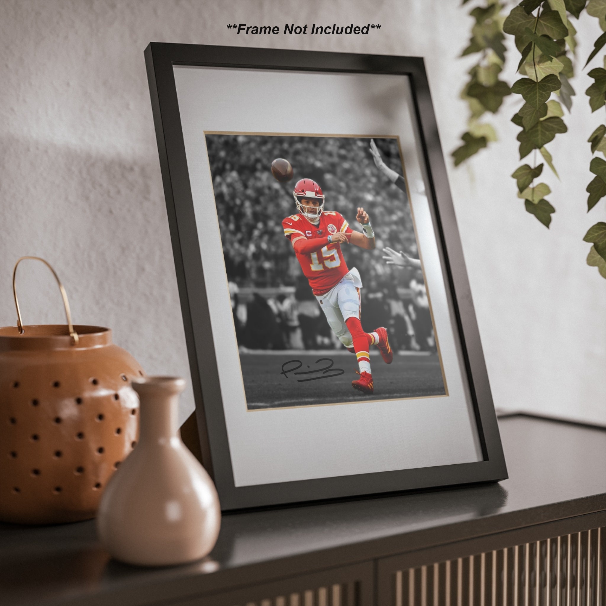 マホームズ 額ポスター Amazon.co.jp: Patrick Mahomes ポスター フットボール 写真
