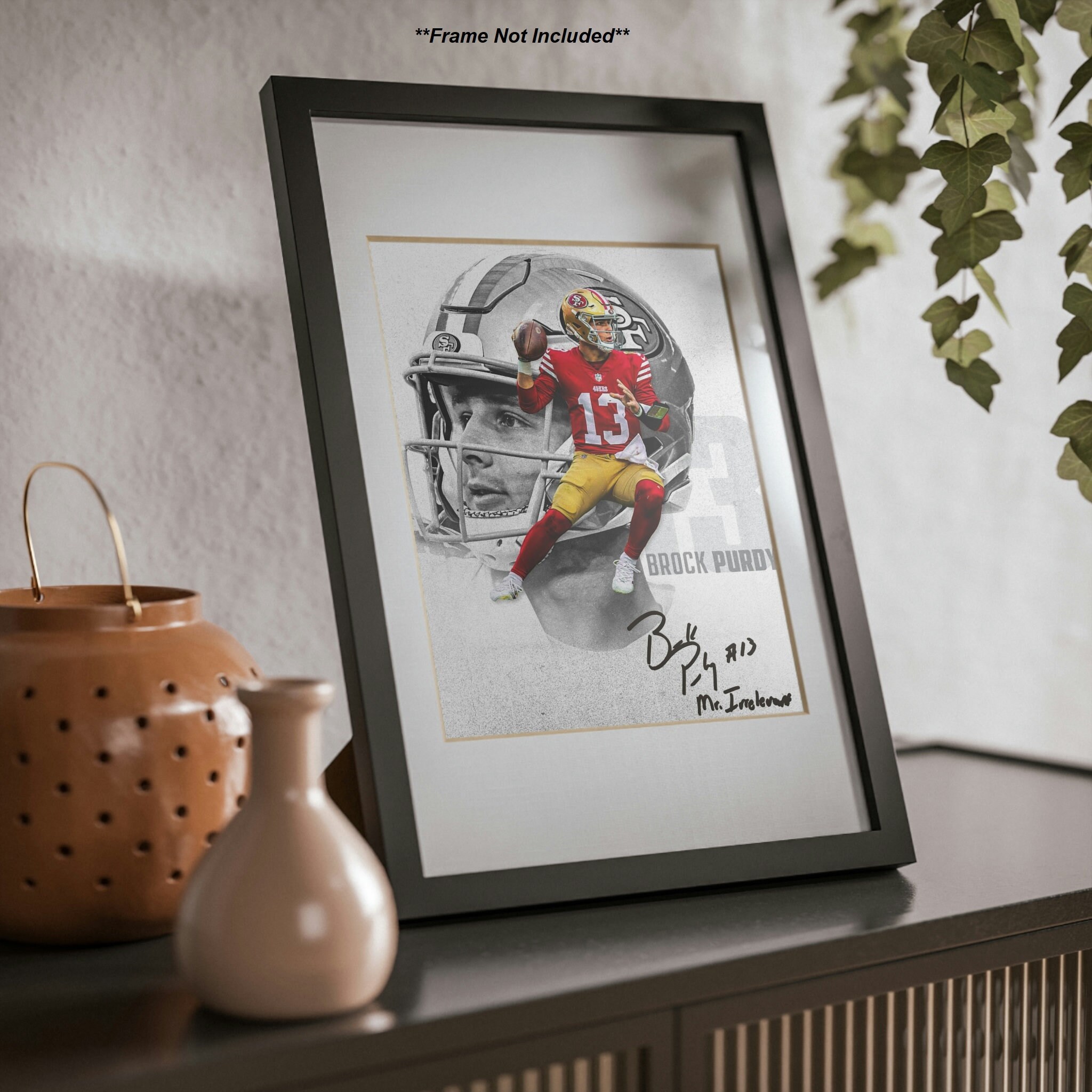 ブロック・パーディ サンフランシスコ 49ers QB サイン入り写真 サイン