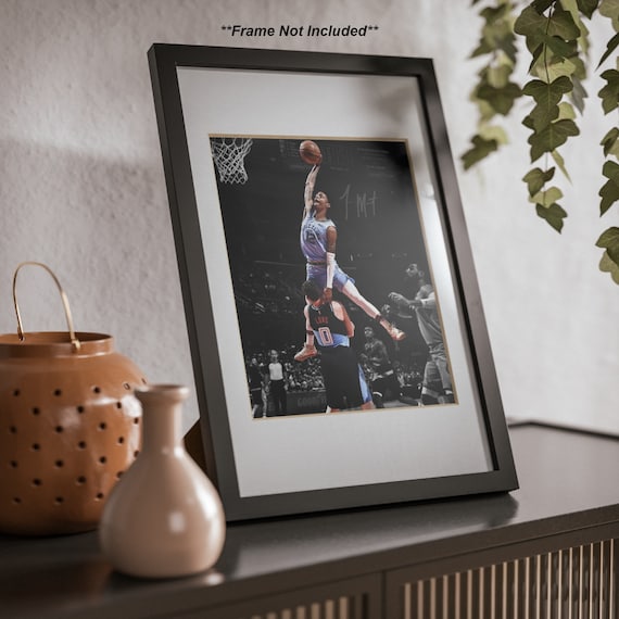 ジャ・モラント モンスター ダンク サイン入り写真 サイン プリント