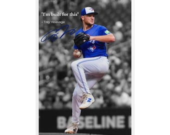 Trey Yesavage Toronto Blue Jays Printable Poster Wall Art Home Decor Instant Digital Download