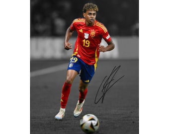 Lamine Yamal Signed Photo Print Autograph Wall Art