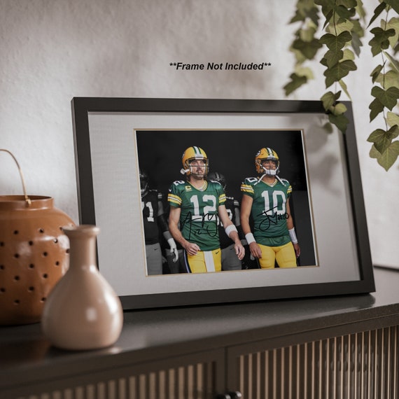 Aaron Rodgers Jordan Love Green Bay Packers Signed Photo Autograph