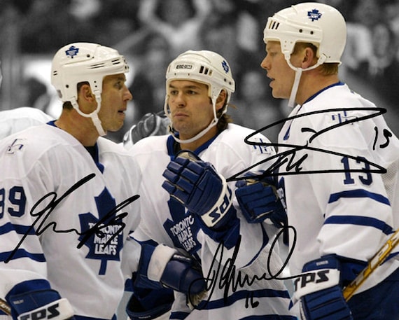 Mats Sundin Alex Mogilny Darcy Tucker Toronto Maple Leafs Signed
