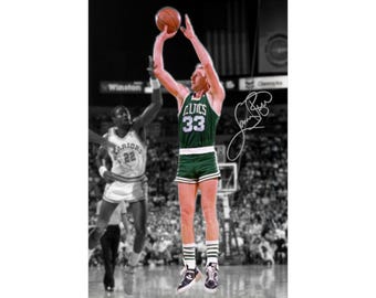 Larry Bird Signed Digital Poster Wall Art Home Decor (Instant Digital Download)