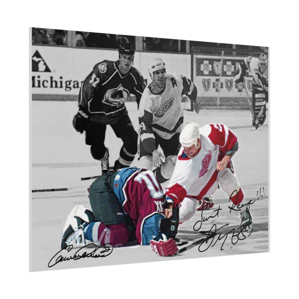 Darren Mccarty Claude Lemieux Signed Photo Print Autograph Wall