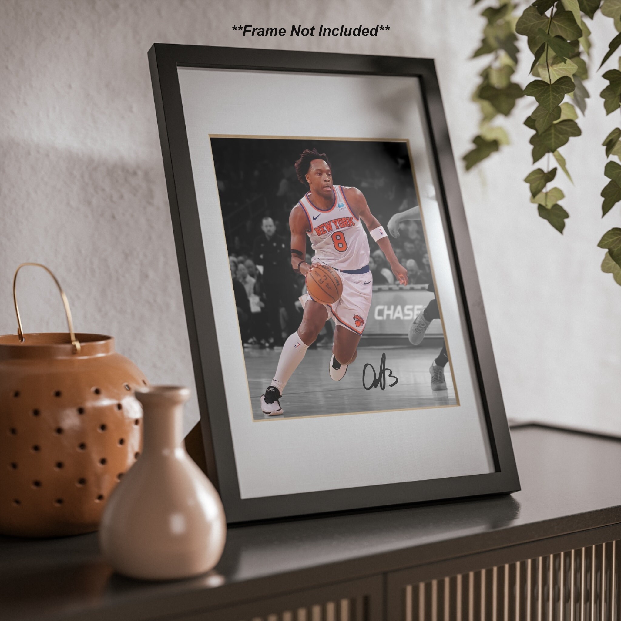 OG アヌノビー ニューヨーク ニックス サイン入り写真 サイン プリント