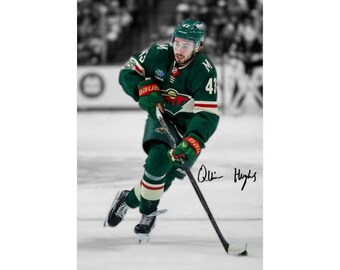 Quinn Hughes Signed Digital Poster Wall Art Home Decor (Instant Digital Download)