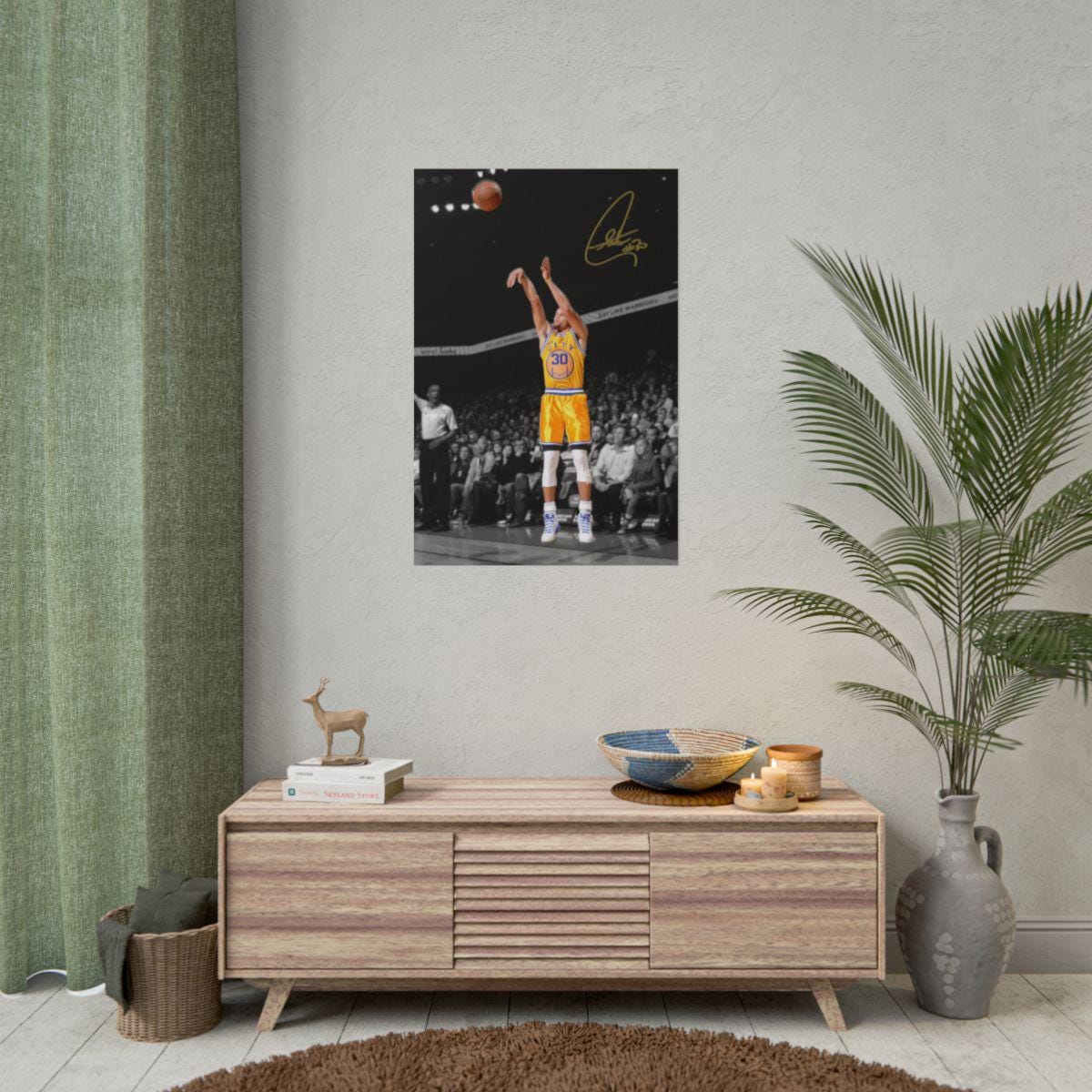 Stephen Curry Signed Digital Poster Wall Art Home Decor (instant