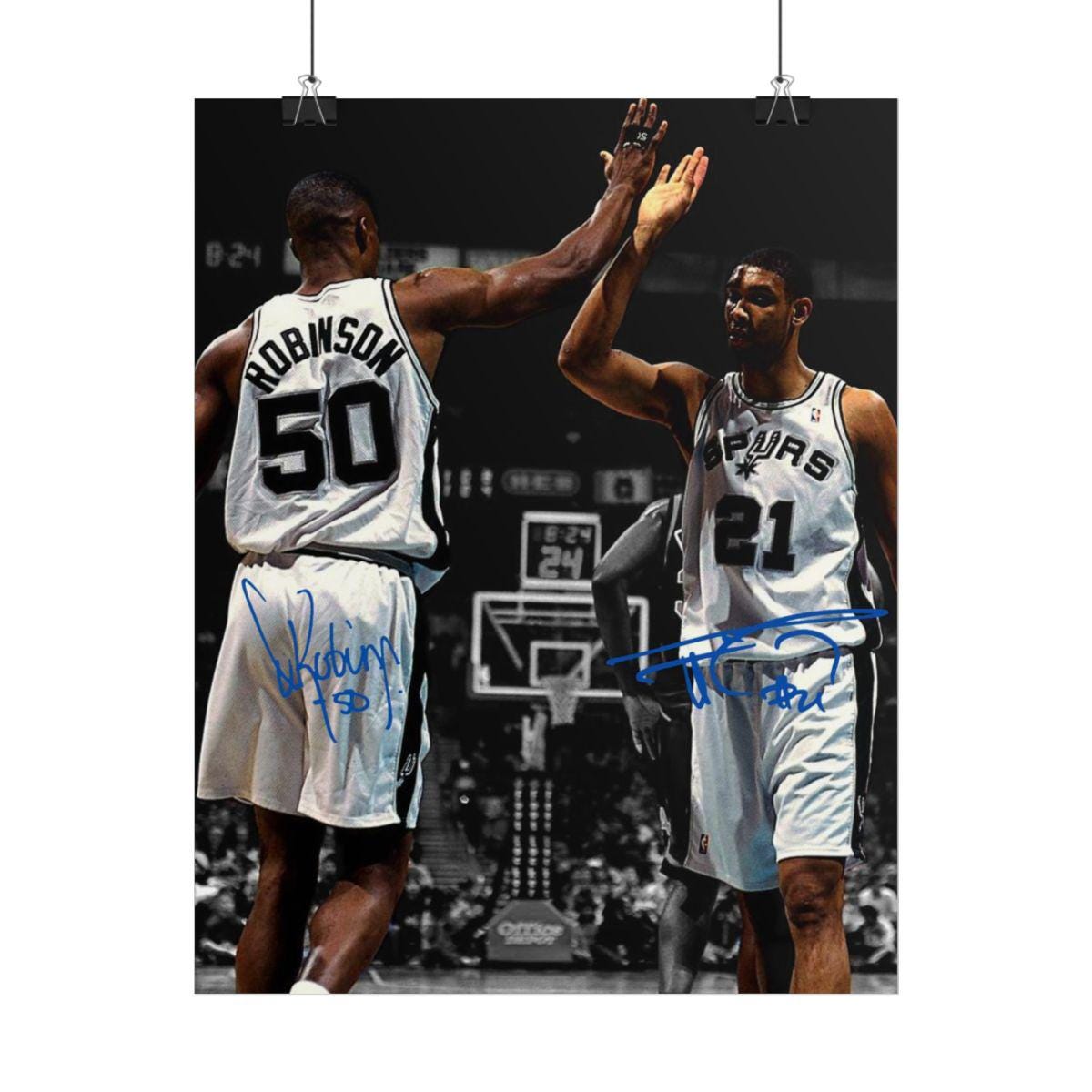 シャイニングティアーズT2 art worksTony 直筆サイン入りアート写真 David Robinson Tim Duncan Signed Photo Print Autograph Wall Art - Etsy