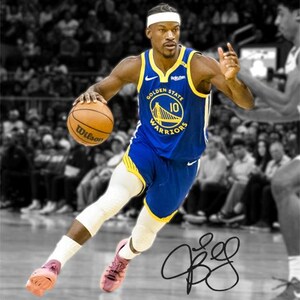 Póster con foto firmada y autógrafo de Jimmy Butler Warriors, arte de pared, decoración del hogar