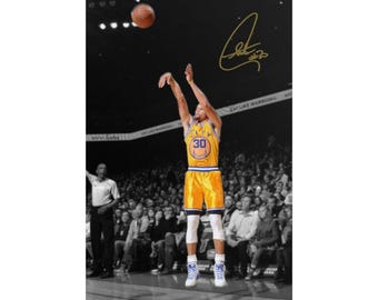 Stephen Curry Signed Digital Poster Wall Art Home Decor (instant