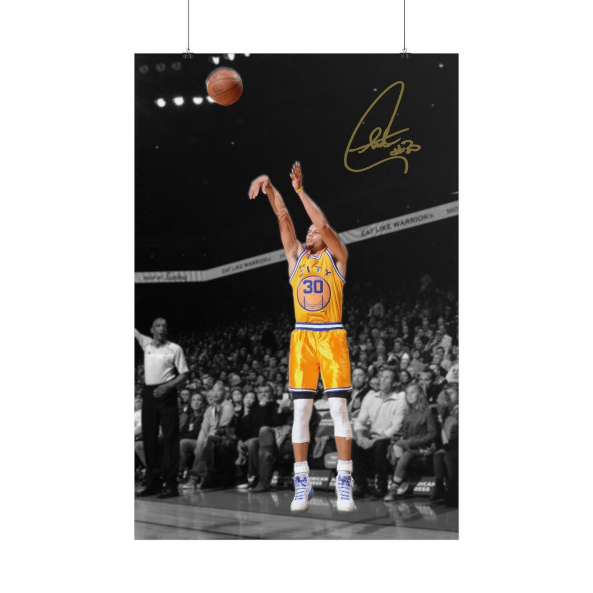 Stephen Curry Signed Poster Wall Art Home Decor Instant Digital