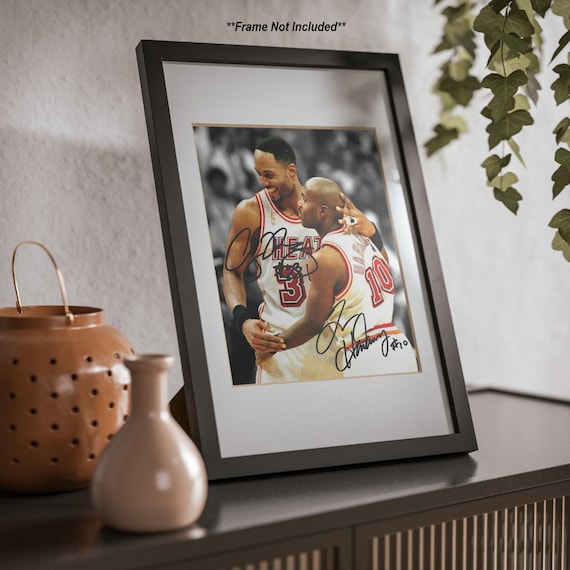 Alonzo Mourning Tim Hardaway Miami Heat Signed Photo Autograph