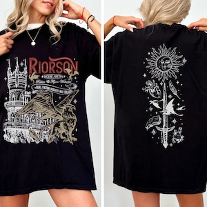 Xaden Riorson Comfort Color Shirt, Iron Flame Fan Shirt, Fourth Wing Inspired, Dragon Rider Bookish, Basgiath War College, Bookish Gift zdjęcie 2