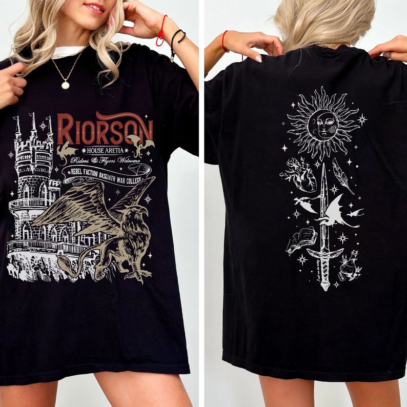 Xaden Riorson Comfort Color Shirt, Iron Flame Fan Shirt, Fourth Wing Inspired, Dragon Rider Bookish, Basgiath War College, Bookish Gift zdjęcie 2