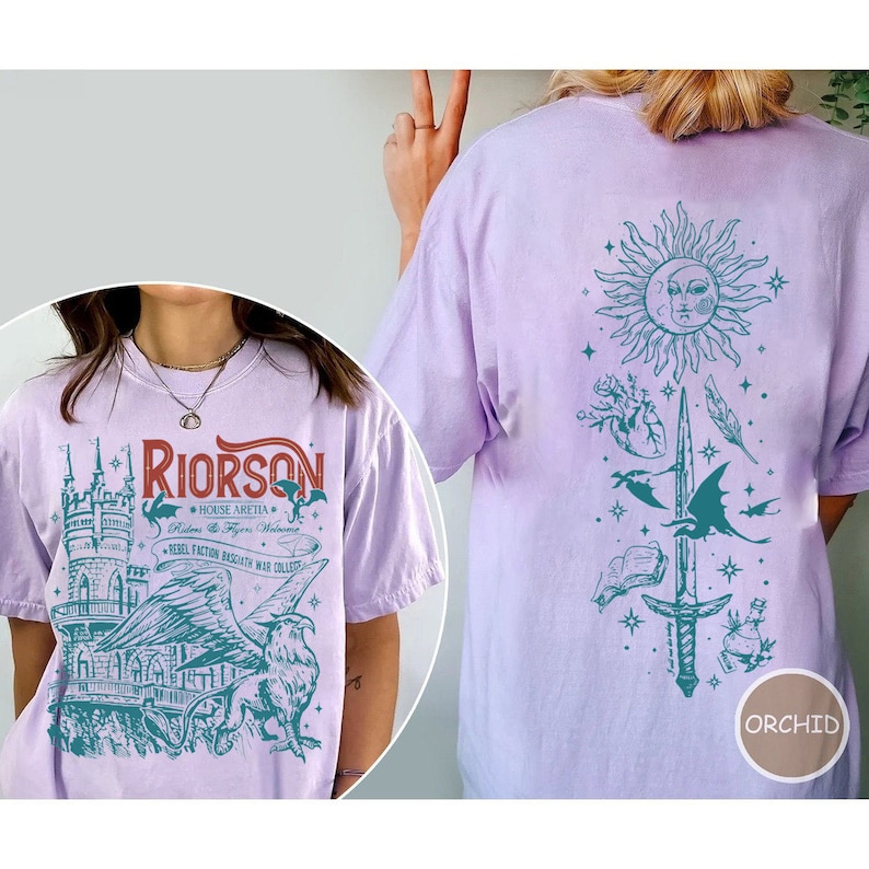 Xaden Riorson Comfort Color Shirt, Iron Flame Fan Shirt, Fourth Wing Inspired, Dragon Rider Bookish, Basgiath War College, Bookish Gift zdjęcie 6