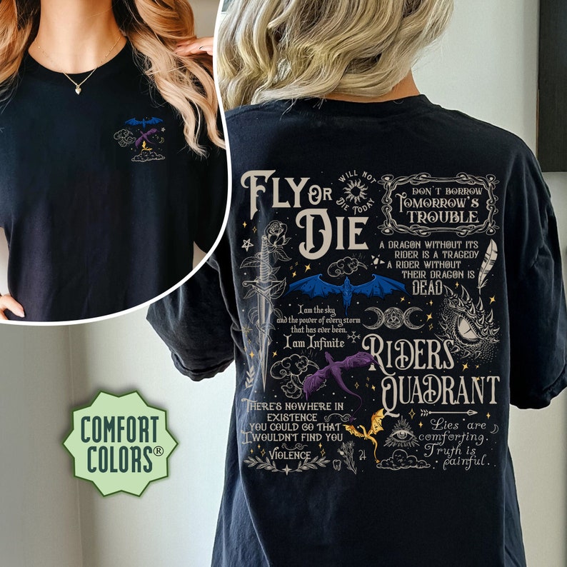 Comfort Colors Basgiath War College Fourth Wing Shirt, Wing Leader, Readers Are Leaders Tshirt, Iron Flame Shirt, Shirt for Book Lovers Bild 3