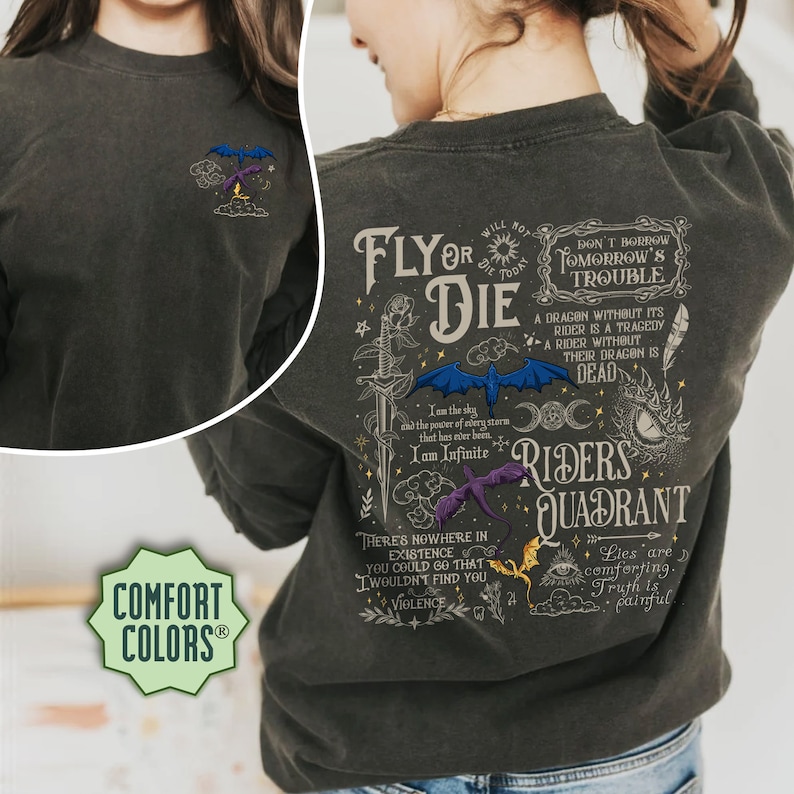 Comfort Colors Basgiath War College Fourth Wing Shirt, Wing Leader, Readers Are Leaders Tshirt, Iron Flame Shirt, Shirt for Book Lovers Bild 5