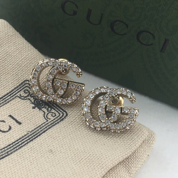 Vintage Luxury Diamond Studs Earrings - image 1