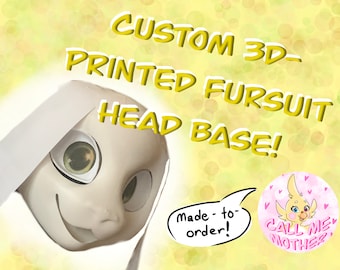 CUSTOM 3D-Printed Fursuit Head Base