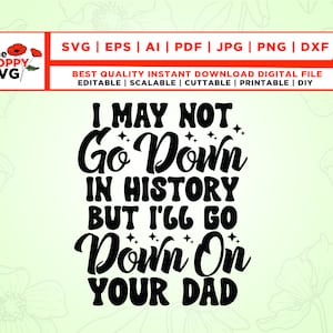 Puede incluir: Diseño gráfico de texto en blanco y negro con el texto "Puede que no pase a la historia, pero te voy a bajar, papá".