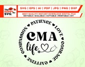 cma life svg, Registered Nurse svg, files for cricut, Nurse Shirt Design, nurse life svg, Instant Download, Nurse Graduation PNG, vinyl