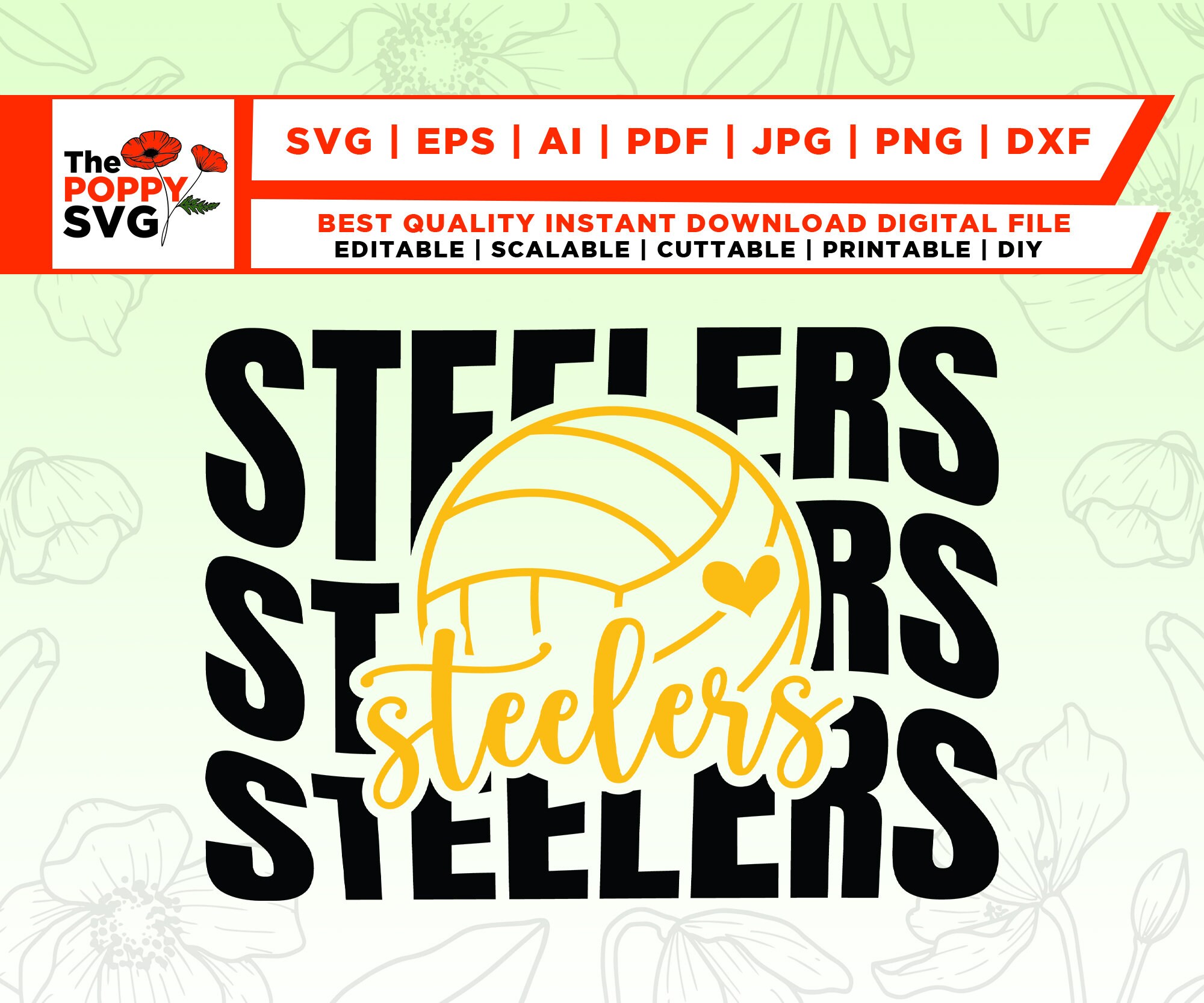 Pittsburgh Steelers Stars Flag Custom Stencil – My Custom Stencils