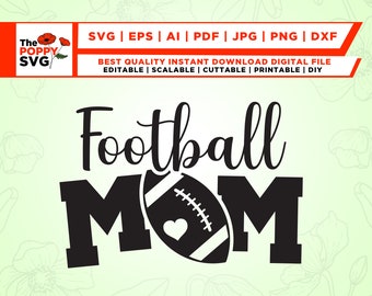 Football Mama svg, Football Mom svg, Football Mom, Mom svg, Football svg, Football SVG, football shirt, Football clipart, cricut file