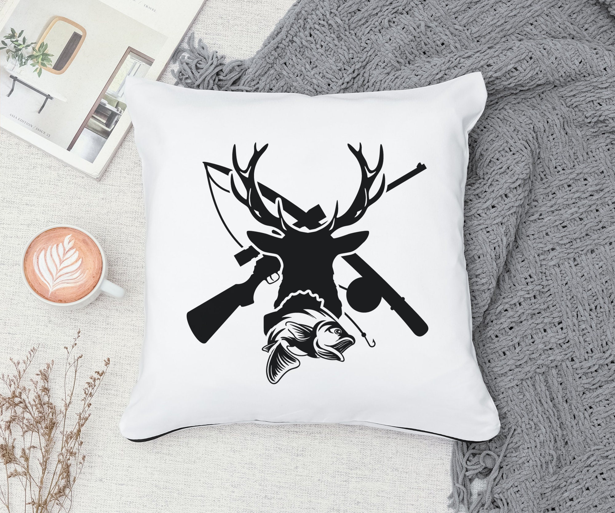 Hunting SVG Deer Head SVG Fishing SVG Hunting Season Svg - Etsy