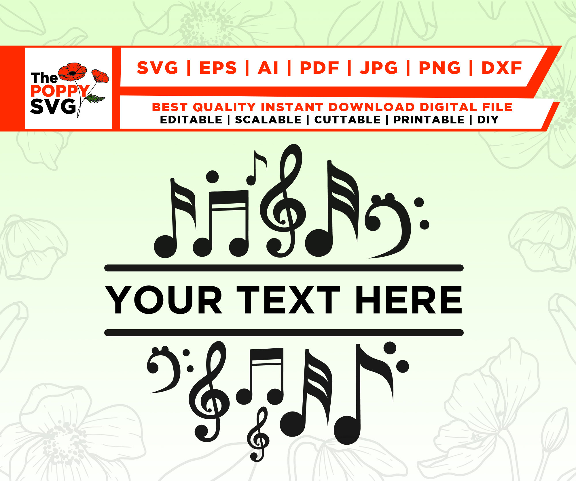 Music Notes svg Music Notes Split svg Music Notes png Music - Etsy México