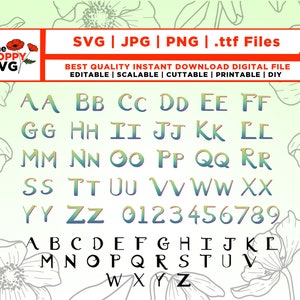 Encanto Font SVG, Encanto Font TTF, Encanto Letters Svg, Encanto Alphabet PNG, Instant Download, Numbers, Symbols, Alphabet, Letters Encanto