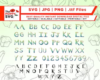 Encanto Font SVG, Encanto Font TTF, Encanto Letters Svg, Encanto Alphabet PNG, Instant Download, Numbers, Symbols, Alphabet, Letters Encanto