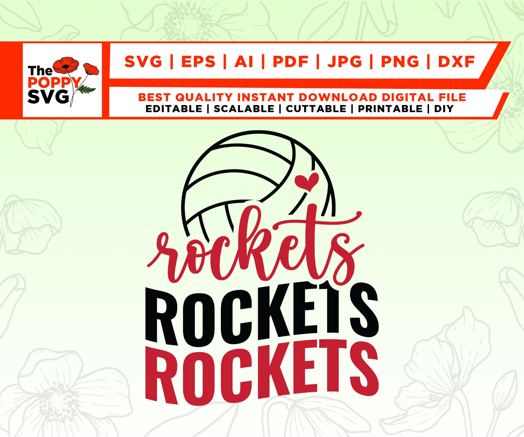 Anna Rockets Svg Rockets Svg, Rockets Mascot Svg, Rockets Volleyball School Team Svg ...