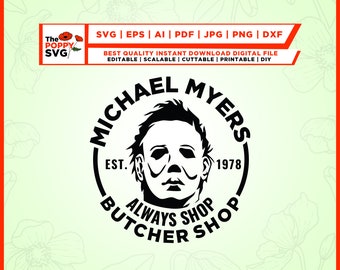 Michael myers 1978 svg, Halloween svg, Horror svg, Horror movie Png, Horror Characters Sublimation svg, Horror Movie Png,