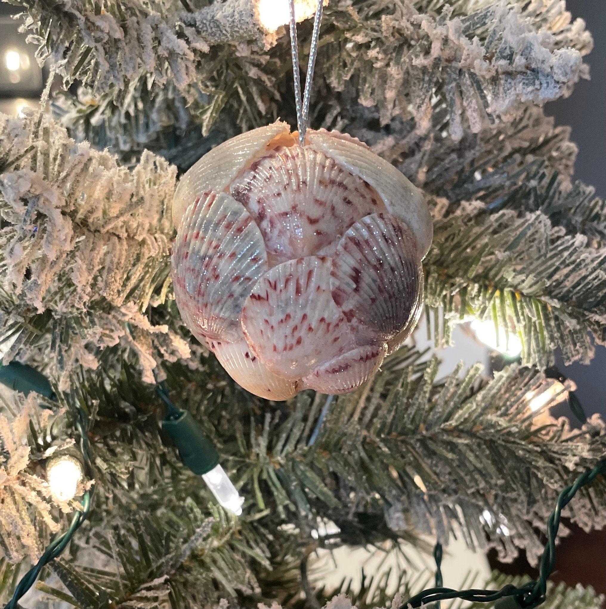 Gold Christmas Decorations/foam Tree Ornaments/set of 3/foam  Shells/gold-silver Christmas Baubles/foam Christmas Decorations/holiday  Decor 