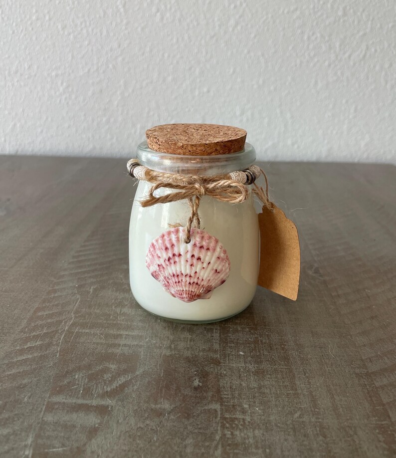 Sanibel Seashell Organic Soy Candle Coastal Kale