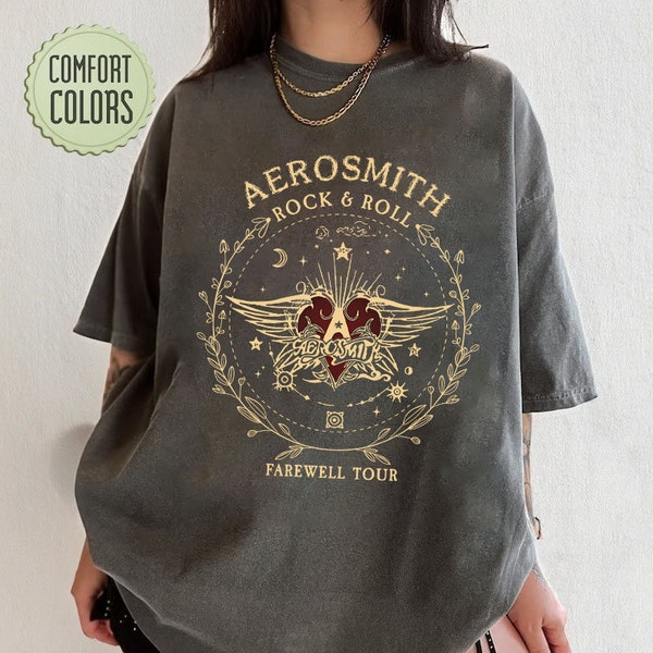 Aerosmith Farewell Tour Comfort Shirt, Hard Rock Shirt, Rock and Roll Shirt, Heavy Metal shirt, Rock Band Concert Tour Shirt