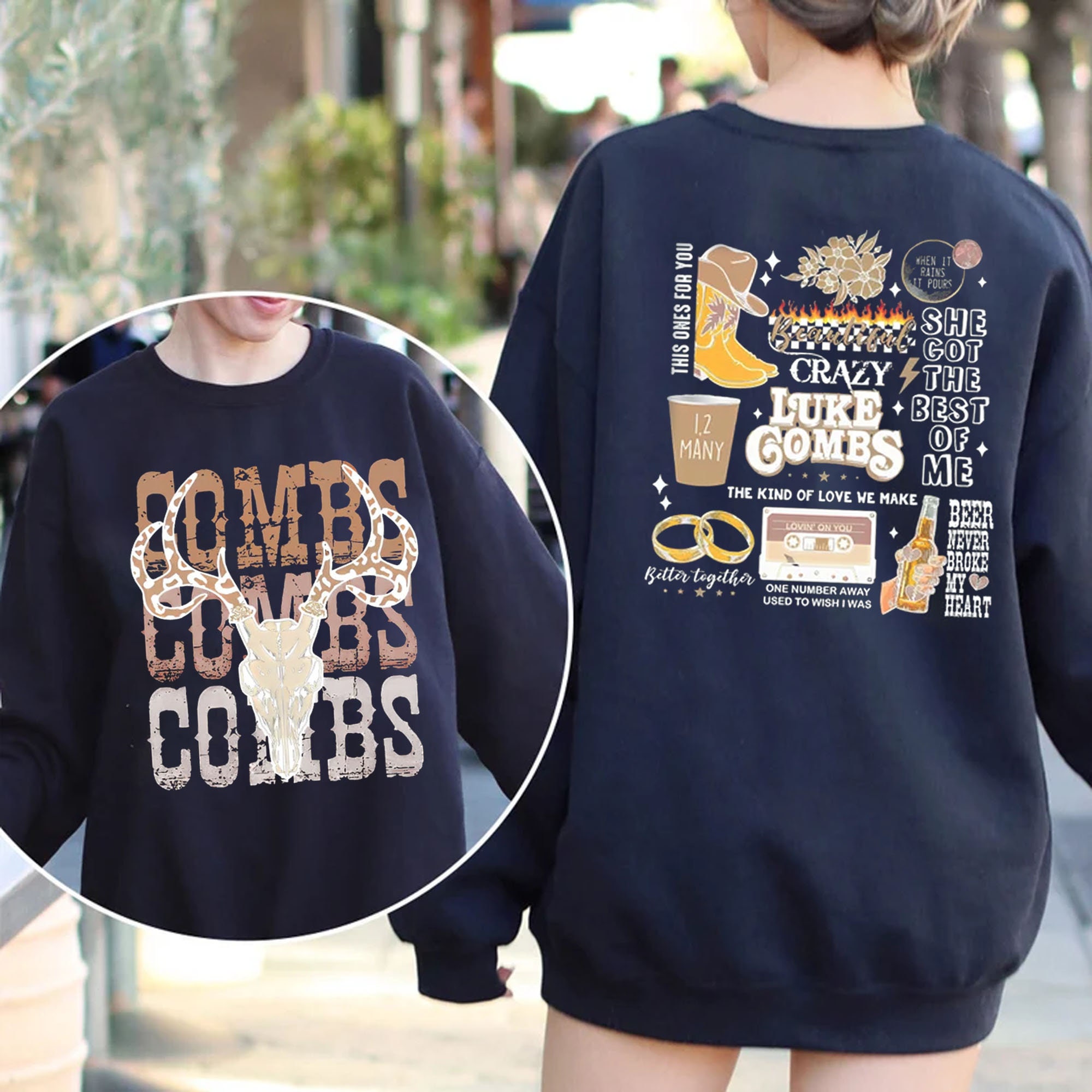 Combs Bullhead Comfort Color T-Shirt, Country Music Shirt