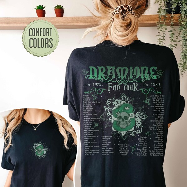 Chemise Dramione Fanfiction Comfort Colors, Chemises Dramione Tour, Draco Manacled Inspired, HP Wizard Merch, Bookish Gift, Dark Academia Tee