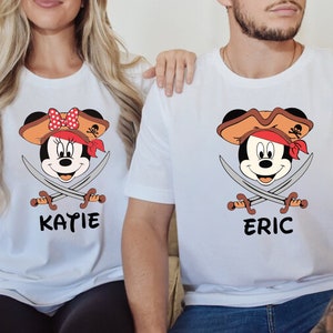 Disney Family Cruise Shirt, Minnie Mickey Pirate Shirts, Disney Pirates Shirt, Disney Caribbean Shirt, Disney 2024 Family Vacation Shirts