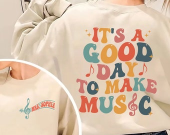 It's A Good Day To Make Music Shirt, Custom Music Teacher Shirt, Music Teacher Gift, Teacher Gifts, Music Class Shirt, Chorus Teacher Shirt